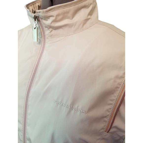 Gieves & Hawkes Men's Beige Jacket FullZip Size L,Length 27 in, Pit to Pit 24 in - Picture 5 of 8